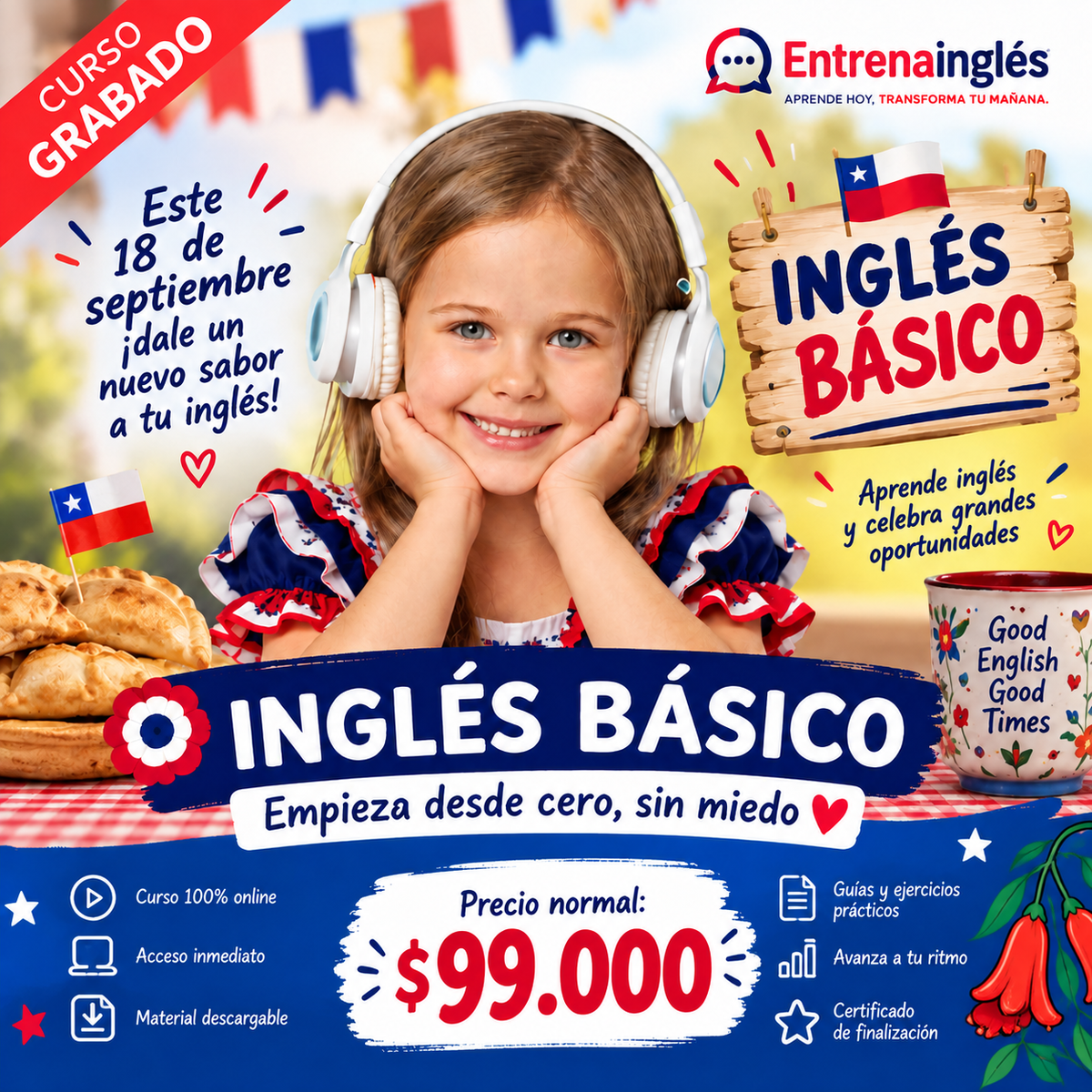 Inglés Básico 360º: “Comienza con confianza"